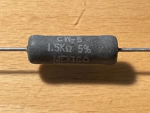 Dale CW Series 5 Watt 5% Power Resistor, 1.5K ohms - Picture 1 of 4
