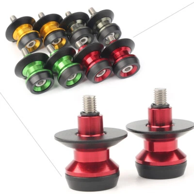 Carretes de brazo oscilante de 8 mm soporte tornillo deslizante para YAMAHA YZF R1 Suzuki GSXR 600 750 Foto 1 de 4