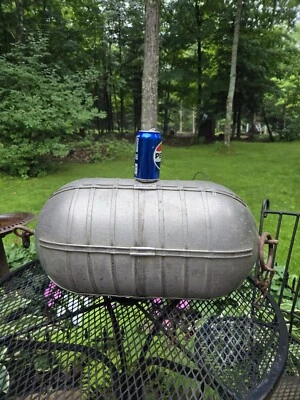 Vintage Orig. Tanque de oxígeno convertido Segunda Guerra Mundial barco marítimo náutico pesca Bouy Foto 1 de 4