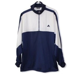 Athletic Works Mens Jacket Size Medium 1/4 Zip Pullover Blue White NWOT … - Picture 1 of 12