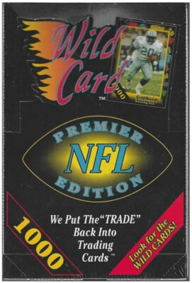 1991 年外卡 NFL 足球总理版 - 密封盒;新秀,限量运行 — 第 1/4 张图片