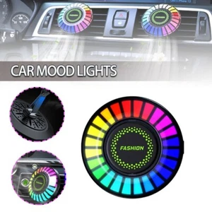 Car RGB LED Ambient Light Rhythm Fragrance Lamps Air Freshener App Control - Picture 1 of 12