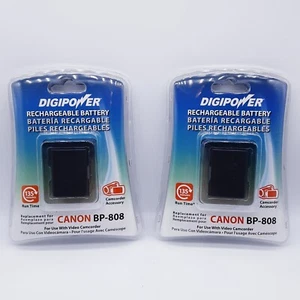 NEW Lot 2 Digipower Canon NB-4L BP-808 Rechargeable battery Li-Ion video Camera  - Picture 1 of 7