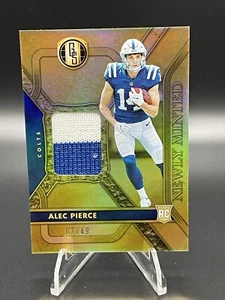 2022 Gold Standard Newly Minted Memorabilia Prime /49 Alec Pierce Rookie Patch - Picture 1 of 3