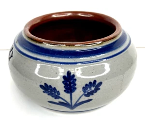Fioriera vintage Mark aceto arte ceramica gres smalto sale blu e grigio Olney MD - Foto 1 di 10