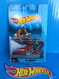2013 HOT WHEELS PIT CRUISER COPPER CLASSIC MODIFIED MOTORCYCLE WITH RIDER V8 - Picture 1 of 5