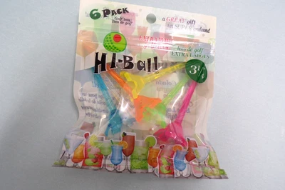 Набор из 6 очень широких больших футболок для гольфа Hi Ball 3 1/4 - Изображение 1 из 2