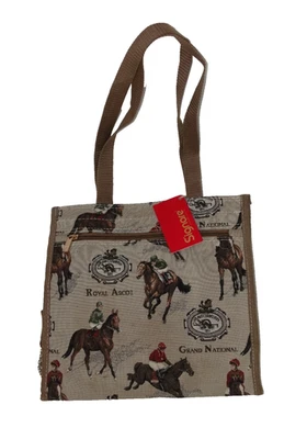 Racehorse Tapestry Shopper Tote Bag - Image 1 of 4