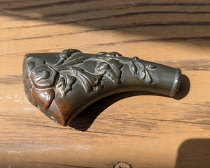 Vntg Cast Metal Floral HANDLE For Wooden Walking Stick- Cane (As Found) - Picture 1 of 7