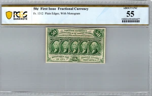 US Fractional Currency 50 Cent (.50)  First Issue PCGS 55 AU Fr. 1312 - Picture 1 of 3
