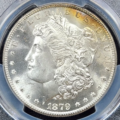 Silver 1879-S Morgan $1 Dollar | PCGS MS67 Gem BU - Image 1 of 3
