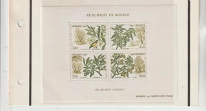 Monaco Flores y Frutos Hojita de año 1988 (HG-298) - Imagen 1 de 1