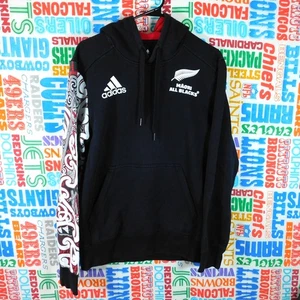 Adidas Maori All Blacks Hoodie Size S Pullover Tribal Arm Print DN5865 - Picture 1 of 8
