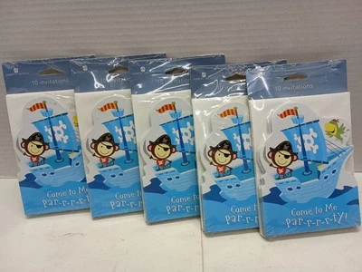 50 CUENTAS (5 PAQUETES) American Greetings Come To Me Invitaciones de Fiesta Nuevo en Paquete Como Está Foto 1 de 4