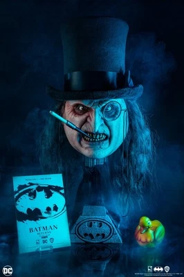 Máscara de arte Sideshow PureArts EXCLUSIVA pinguim tamanho real busto de silicone Batman Prop - Imagem 1 de 4
