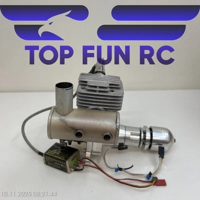 JC 60cc GAS 2-STROKE ENGINE W/ ELECTRONIC IGINITION & MUFFLER FOR RC AIRPLANES - Image 1 of 4