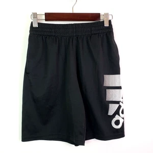 Adidas Boys Size M 10/12 Black Athletic Casual Shorts - Picture 1 of 3