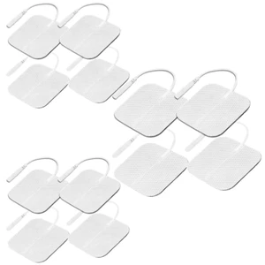 12 Square Clear Tens Electrode Pads Self-Adhesive Electrodes for Tens Machines - Picture 1 of 6