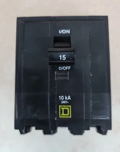 Nuevo Disyuntor Take Out Square D QOB315 15Amp 3 Polos 240V QOB Perno W# - Imagen 1 de 4
