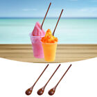 3 Pieces Candy Japanese Wood Spoons For Stirring Mini Honey