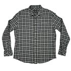 Rails Lennox Flannel Shirt Mens Xl Soft Brushed Plaid Charcoal Gray - New