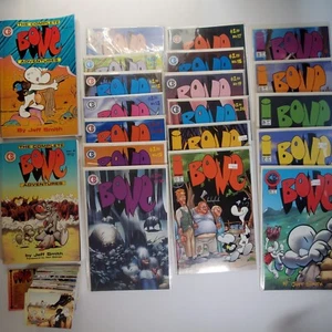 Jeff Smith Bone Lot Signed TBP, Comics #10-22 24-28, Plus 1994 Trading Card Set - Picture 1 of 8