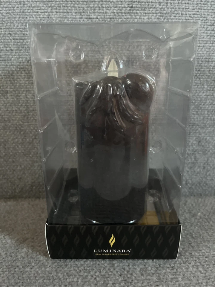 Luminara Vela Pilar Araña Negra 3” x 6.5” Halloween Sin Llama Rara Nueva Foto 1 de 3