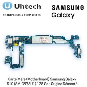 Carte Mère (Motherboard) Samsung Galaxy S10 (SM-G973U1) 128 Go - Origine Démonté - Imagen 1 de 4