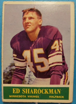 1964 PHILADELPHIA FOOTBALL #108 ED SHAROCKMAN - Image 1 of 4