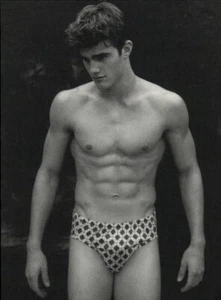 1999 Bruce Weber Male Model Peter Johnson In Briefs Art Photo Gravure - Picture 1 of 1