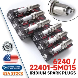 6pcs NEW Iridium Spark Plugs 6240 For Nissan Pathfinder Armada 2004 - Picture 1 of 12