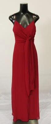 Vestido de Dama de Honor Bill Levkoff Jamie de Gasa Línea A para Mujer LV5 Arándano Talla 0 Foto 1 de 4