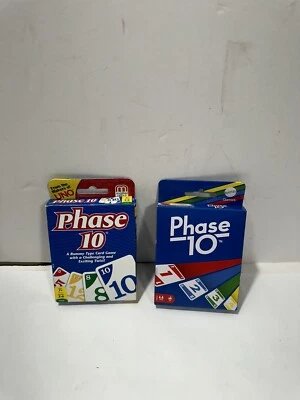 Лот из 2 карточных игр Phase 10 от Mattel Rummy-Type Game - Изображение 1 из 4