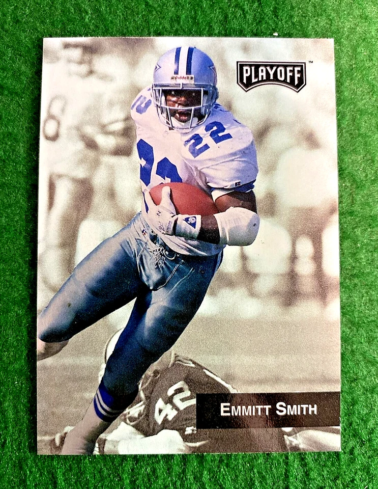 1993 Playoff #10 SP Foil Emmett Smith Dallas Cowboys NFL - Image 1 of 3