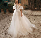 Simple Wedding Dresses Bridal Gowns Appliques Tulle Robes Vestidos De Novia