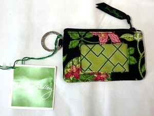 Vera Bradley Zip ID Case With Keyring In Floral Print - Picture 1 of 5