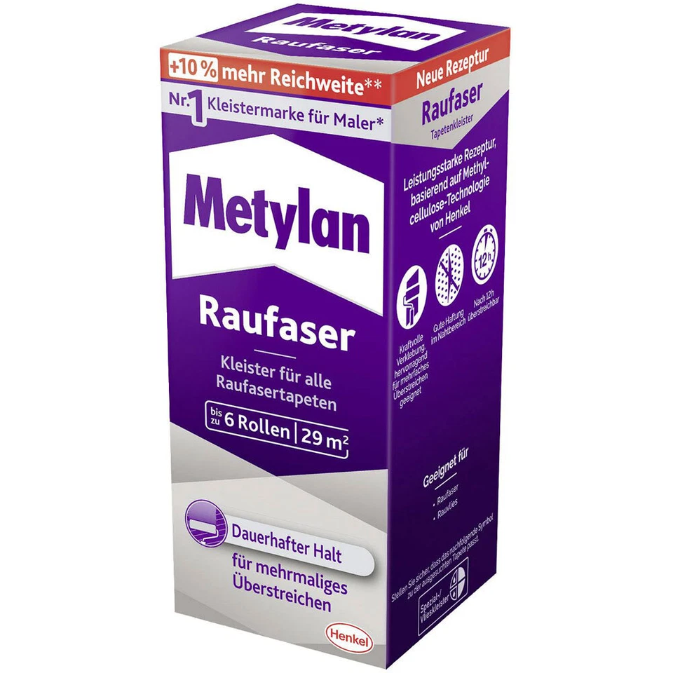 Colle À Papier Peint En Écorce Metylan MPR40 180G Pour Un Lien Fort - Photo 1/1