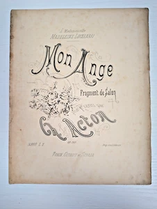 Antike Partitur Mon Age Ch Acton op 389 Klavier Turin Richter und Straße - Bild 1 von 3