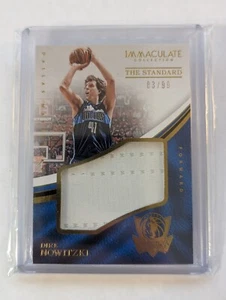 2016-17 Panini Immaculate The Standard Dirk Nowitzki 83/99 Jersey - Picture 1 of 2