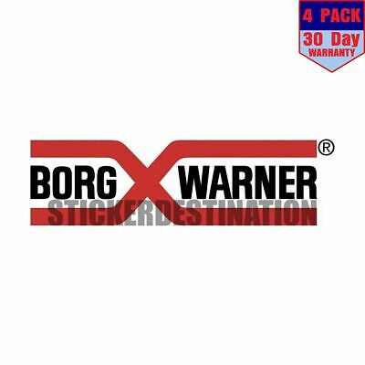 Borg Warner 4 Pack 4x4 Inch Sticker Decal • 6.50$