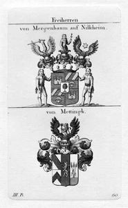 Mergenbaum Nilkheim Mittingk - Emblem Nobility Coat of Arms Heraldry - Picture 1 of 1
