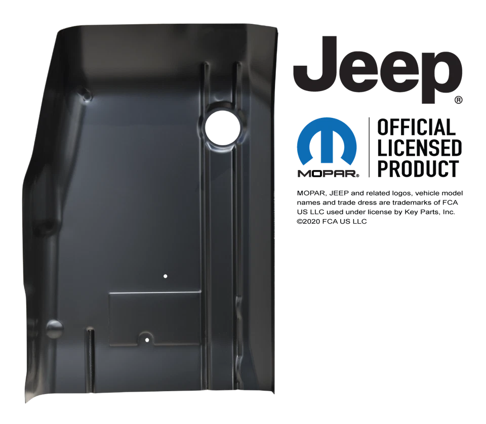 Front Cab Floor Pan RH for 84-01 Jeep Cherokee(Key Parts # 0482-222 R) Foto 1 de 1