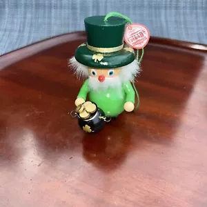 Vintage Steinbach Deutschland 3" Holzkobold Dekoornament - Bild 1 von 9