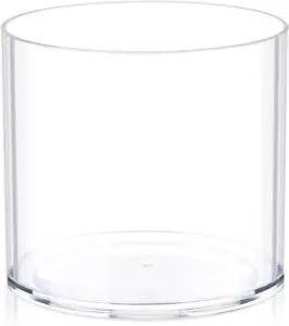 Flower Clear Plastic Vase Centerpiece for Home, Wedding Party, Clear Cylinder Wi - Picture 1 of 7
