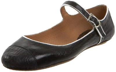 NUEVO EN CAJA MAGNÍFICO MALOLES BORALIE GORRA-TOP MARY JANE ZAPATOS PLANOS NAPA CUERO NEGRO 5,5 M Foto 1 de 4