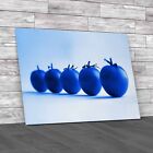 Round Italian Pachino Tomatoes Quality Line Blue Canvas Print Large Picture