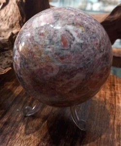 Beautiful Strawberry Calcite Sphere (B3) - Picture 1 of 7