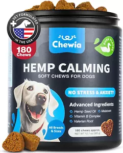 Calming Chews for Dogs Anxiety - Dog Calming Treats with Melatonin, Valerian Roo - Picture 1 of 9