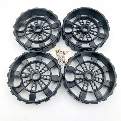 Ruedas de plástico Knex negras estrechas de 2" - Piezas de repuesto K'nex Foto 1 de 3