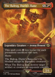 MTG THE BALROG, DURIN's BANE 405 FOIL EXC - IL BALROG, FLAGELLO - LTR X EN - Picture 1 of 1